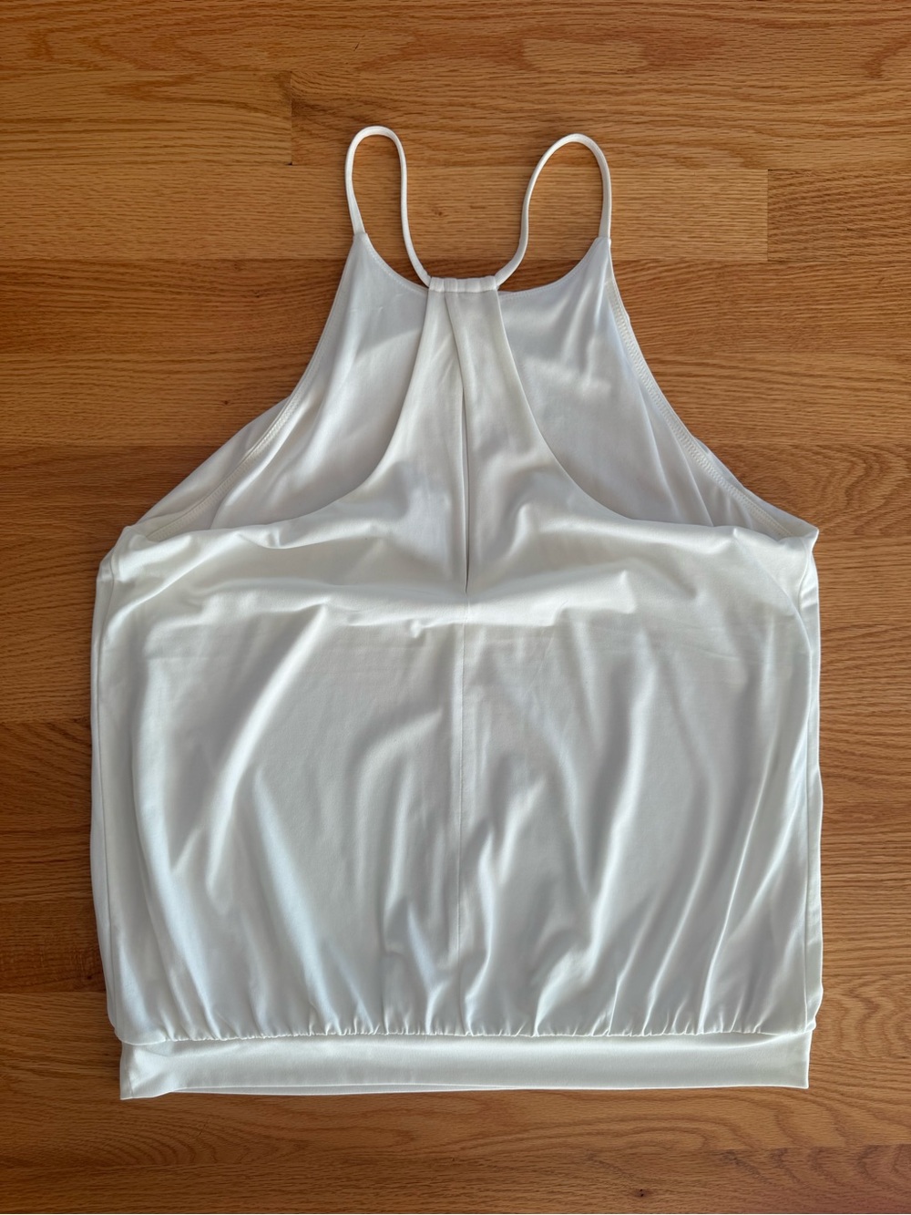 Express White High-Neck Spaghetti Strap Cami- Medium - Picture 3 of 4